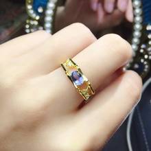 El mejor regalo para tu amiga, anillo de tanzanita, anillos de compromiso de boda para mujer, anillo de Plata de Ley 925 2024 - compra barato