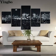 5 pcs 5D Crystal Crafts Diamond Painting Mosaic City night scene 3D Square diy diamond embroidery icons black and white wall art 2024 - buy cheap