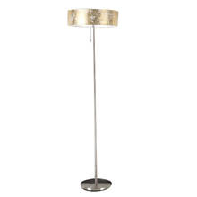 Lámpara de pie de Arte de hierro para el hogar, iluminación moderna, Simple, a la moda, para tienda de Hotel, pantalla de tela dorada plateada, LED E27 2024 - compra barato