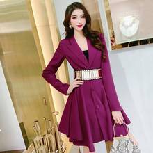 Women Dresses Suit Skirt Autumn New Female Long Sleeve Dress Vestido De Mujer 2024 - buy cheap