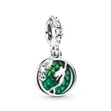 NEW 925 sterling silver mermaid pendant charm fit original bangle bracelet beads DIY woman fine jewelry making gift accessories 2024 - buy cheap