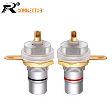 10Pcs/5Pairs High quality Rhodium/Gold Plated screw Copper CMC RCA Female Terminal Jack Socket AV Audio Video RCA wire Connector 2024 - buy cheap