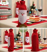 New Merry Christmas Santa Clause Wine Bottle Bag Cover Xmas Dinner Party Tables Decor 2024 - buy cheap