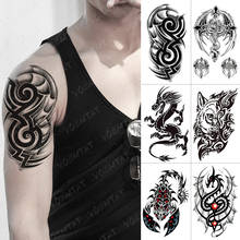 Waterproof Temporary Tattoo Sticker Scorpion Totem Flash Tatto Wings Dragon Maori Body Art Arm Water Transfer Fake Tatoo Men 2024 - buy cheap
