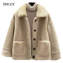 2020 Winter Thicken Warm Teddy Fur Jacket Coat Women Casual Fluffy Cozy Loose Outerwear Fashion Lamb Faux Fur Overcoat Female 2024 - buy cheap