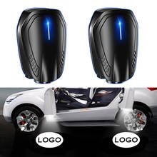 2 шт. перезаряжаемый беспроводной светодиодный Автомобильный Дверной проектор с логотипом Ghost Shadow светильник, декоративная лампа, лазерная атмосфера, автомобильные аксессуары 2024 - купить недорого