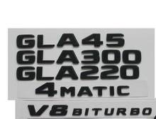 Gloss Black Emblems for Mercedes  X156 GLA45 AMG GLA200 GLA220 GLA250 4MATIC 2024 - buy cheap