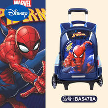Authentic Disney Marvel Captain America Spider-Man Children's Schoolbag Elementary School Trolley Roller Schoolbag  Backpack 2024 - buy cheap