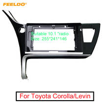 FEELDO Car Audio 10.1” Big Screen 2Din Fascia Frame Adapter For Toyota Corolla Levin Stereo Dash Fitting Panel Frame Kit 2024 - buy cheap