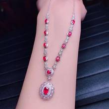 Wedding Ruby necklace pendant Origin and natural ruby 925 sterling silver For  women jewelry 2024 - buy cheap
