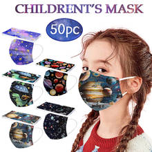 50pc Children's Mask Space Disposable Facemask Mixing Pattern Soft Breathable Cute Hygiene Halloween Cosplay Kids Face Mask 2024 - buy cheap