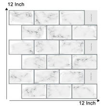 Papel de parede autoadesivo 3d, tamanho grande 12*12 polegadas, descasca e adesivo em cristal, ladrilha de 1 folha 2024 - compre barato