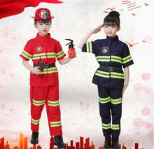 2020 New style Halloween Fireman Sam Costume Adult Kids Boys Girls Firefighter Cosplay Uniform Role-play Carnival Fancy Suit 2024 - buy cheap