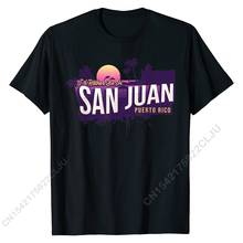 I 'd Rather Be In San Juan Puerto Rico-Camiseta de recuerdo Vintage, divertidas camisetas personalizadas, Camiseta de algodón de gran tamaño para hombres 2024 - compra barato