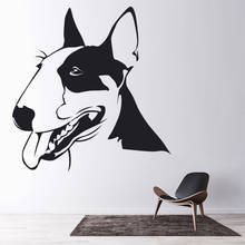 Animals Wall Decal Bull Terrier Dog Pets Store Living Room House Decor Vinyl Window Stickers Cute Pet Mural Removable M815 2024 - buy cheap