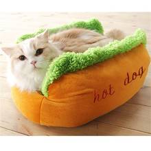 Animal Hot Dog Funny Bed Pets Winter Beds Fashion Sofa Cushion Supplies Warm Dog House Pet Sleeping Bag Cozy Puppy Nest Kennel 2024 - buy cheap
