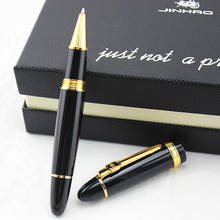 JINHAO 159 clip de oro negro de lujo Superior oficina de negocios firma Rollerball bolígrafo nuevo Oficina suministros escritura bolígrafo 2024 - compra barato