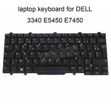 FTTYH-teclados de repuesto para Dell latitude 13, 3340, 3350, E5450, E7470, FR, francés, CN 0, FTTYH, negro, AZERTY, teclado original, el mejor 2024 - compra barato
