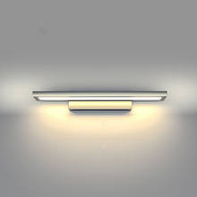 Luz Led para espejo de bloques de aluminio macizo moderno para baño, lámpara de pared montada en la pared de AC85-285V, 40cm, 10W, resistente al agua 2024 - compra barato