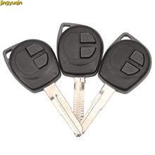 Jingyuqin Flip Remote Car Key Shell + ButtonPad For SUZUKI Igins Alto SX4 Vauxhall Agila 2005-2010 Grage Vitara Swift 2 Button 2024 - buy cheap