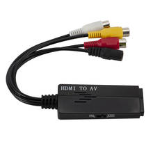 Soonhua hdmi para av conversor de cabo de áudio adaptador hdmi para 3rca conversor de adaptador cabo para tv conversor de cabos 2024 - compre barato