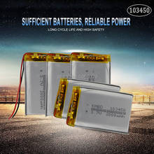 10pcs 103450 3.7V 2000mah lipo polymer lithium rechargeable battery for MP3 GPS navigator DVD recorder headset e-book camera 2024 - buy cheap