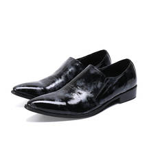 Sapato social masculino de couro, estilo oxford, sapato social para homens de alta qualidade 2024 - compre barato