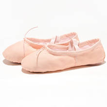 USHINE EU22-45 Cloth Head Yoga Slippers Teacher Gym Indoor Exercise Canvas Black Ballet Dance Shoes Children Kids Girls Woman 2024 - buy cheap