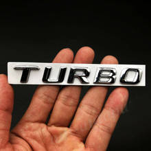 Emblema de guardabarros de coche Turbo, pegatina de Metal cromado, V6, V8, V12, Biturbo E S 2024 - compra barato