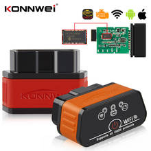 KONNWEI-herramientas de diagnóstico automático ELM 327 V1.5 PIC25K80 WIFI OBD2, lector de código de motor para Android para Iphone, escáner de diagnóstico automático 2023 - compra barato
