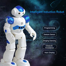 Robô robô de controle remoto, brinquedo educacional para crianças, com sensor de gestos, de dança, passagem inteligente 2024 - compre barato
