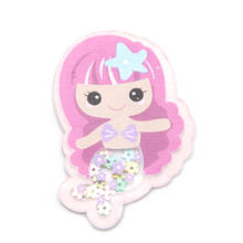 5pcs /Lot Hand Made Mermaid Cartoon Pattern Quicksand Acrylic Sequin Shakers Baby DIY Handicrafts ,5Yc17203 2024 - buy cheap