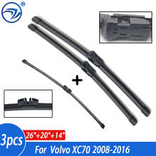 Wiper Front Rear Wiper Blades Set For Volvo XC70 2008-2016 Windshield Windscreen 26"+20"+14" 2024 - buy cheap