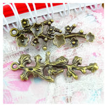 30pcs/lot Antique Bronze Color Charms Flower Branch 41*15.4MM Pendant Flower Branch Charms For Jewelry Making Jewelry Findings 2024 - buy cheap