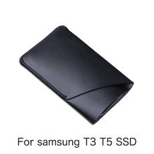 Двухслойная сумка для хранения для samsung T3 T5 SSD, портативный мобильный жесткий диск, чехол для телефона 2024 - купить недорого
