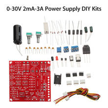 Kit de soldadura DIY de 0-30V, fuente de alimentación CC ajustable 2MA-3A, conjunto de protección de límite de corriente de cortocircuito de laboratorio 2024 - compra barato