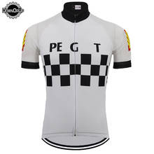 NEW retro cycling jersey bike wear clothes men cycling clothing white short sleeve bicycle jersey mtb ciclismo DOWNORUP 2022 - buy cheap