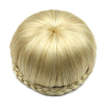 Soowee Braided Clip In Hair Bun Hair Chignon Donut Roller Hairpieces Chignon Hairpiece Hair Accessories for Women Headwear 2024 - buy cheap