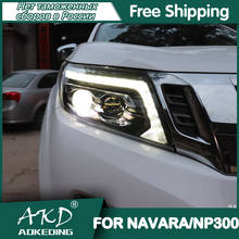 For Nissan Navara Headlights 2015-2020 DRL Day Run Light LED Bi Xenon Bulb Fog Light Car Accessory Nissan NP300 Head Lamp 2024 - buy cheap