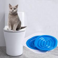 Assento sanitário para gatos, bandeja de plástico para treinamento de gatos, filhotes, cães, limpeza 2024 - compre barato