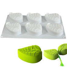 6 Holes Leaves Cake Mould Silikonform Moule Silicone Mold For Baking Home Party Wedding Fondant Mousse DIY Baking 2024 - buy cheap