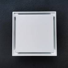 white color 4" Invisible floor drain odor pest top 10cm x 10cm copper floor drain copper drain DR029 2024 - buy cheap