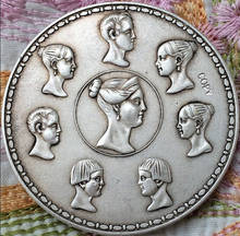 Venta al por mayor 1836 Rusia 1 rublo monedas copia 100% coper fabricación plata-plateado 2023 - compra barato