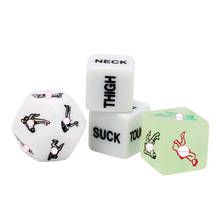 Funny Sex Position Dice Acrylic Cube Love Dice Erotic Craps Sex Glow Dice Lovers Humour Game Toy Party Gift For Couples Playing 2024 - buy cheap