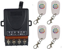 Ac 110v 220 v 1ch sem fio rf controle remoto interruptor de luz 10a relé saída módulo receptor rádio + transmissor garagem portas