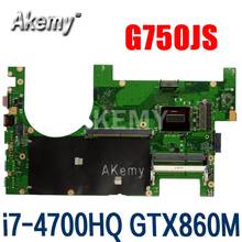 Amazoon G750JS G750JM placa base de Computadora Portátil para For Asus G750JS G750JM G750JW G750JH G750JX Teste placa base original i7-4700HQ GTX860M 2024 - compra barato