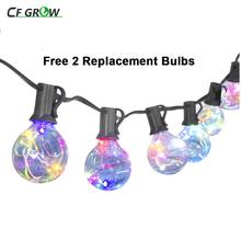 LED String Lights 25Ft 25Clear G40 Globe Bulbs Color Changing Flashing Waterproof Outdoor Decoration Garland Halloween Christmas 2024 - buy cheap