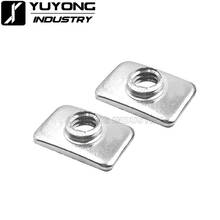 Unids/lote de tuercas en T chapadas en Zinc para ranura en v, accesorios de perfil de aluminio, M3/M5, 100 2024 - compra barato