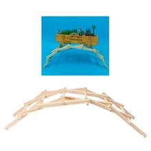 Da vinci bridge pathfinders madeira modelo de construção, kit de blocos de construção de brinquedo infantil 2024 - compre barato