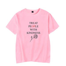 Treat People With Kindness Rose T-shirts Summer Fashion Men Women T Shirts Tee Shirt Short Sleeve O-neck Unisex T-shirt Tops 4XL 2024 - buy cheap